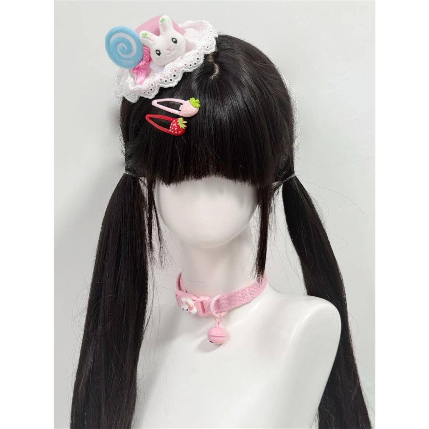 Little Fortune蝴蝶结Lolita棒棒糖小兔礼帽头饰迷你装饰礼帽子