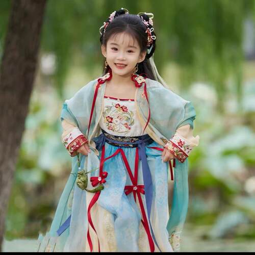 2026春款林妙妙女童汉服新款儿童超仙襦裙中国风唐装女孩国学古装