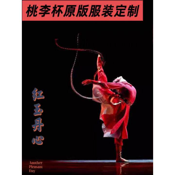 桃李杯红玉丹心原版舞蹈演出服古典舞蹈独舞艺考服装民族舞服定制