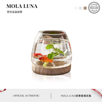 MOLA.Lott.创意原木花瓶玻璃水培器皿餐桌装饰品插花摆件丨洛特