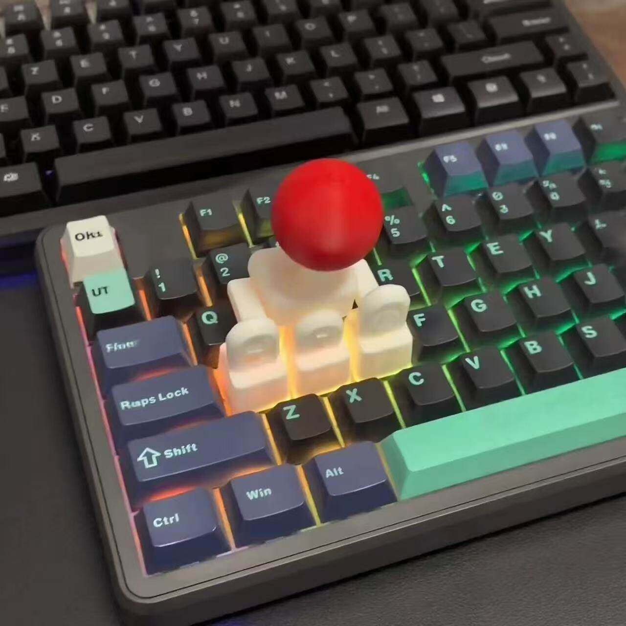 三角洲专用~摇杆键帽手柄拉杆3D打印4向机械键盘控制器拳皇移动