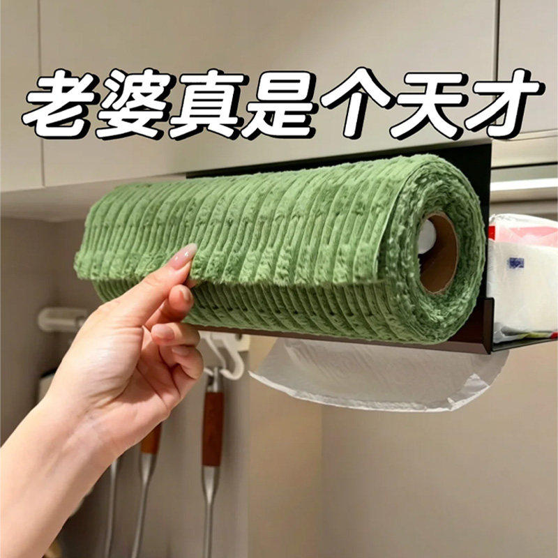 为这个设计一直买单！抗菌厨房手撕抹布周抛懒人一次性清洁洗碗布