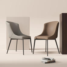 椅子家用轻奢高级感设计师意式餐椅现代简约餐桌凳子2024新款餐椅