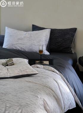 高端贡床缎长绒棉码床单款四件套全轻奢风ZKR数印花棉被套床笠品