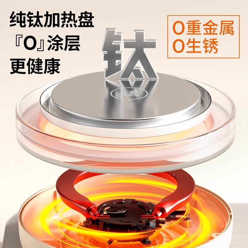 三角牌玻养生壶炖体煮璃一小型办公室壶养生烧水多功能花445茶壶