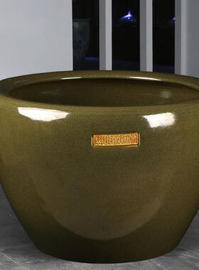 景德镇陶乌法DG541瓷大缸古养鱼缸龟莲荷花缸睡种树缸公司庭院摆