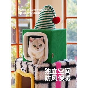 暖zeze圣诞堆礼猫Z1A00168堆礼物猫爬架猫窝抓柱一体不占地跳台冬