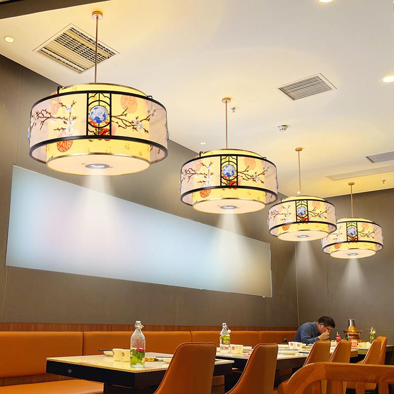 新中吊灯餐饮大厅灯酒火锅店走2999餐桌照射灯笼饭式店廊过道茶馆