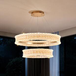 组天鹅代湖吊灯意式极简现简约轻奢水晶高极合感客厅餐厅吊天鹅湖