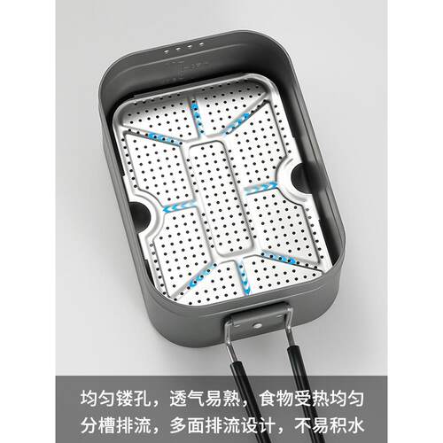 科曼午餐盒蒸网201W午餐盒特殊加TJZ厚不-锈钢套底网户外露餐营式
