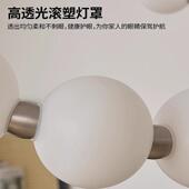 简现代约客厅吊术灯轻圆球造型金属灯奢具大气主灯GMD012艺吊灯简