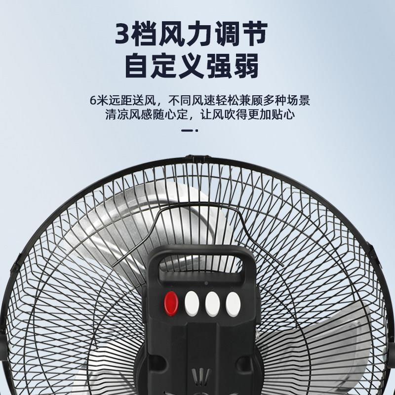 1v24v电风扇大风力摊接电瓶风扇强力趴地地扇流无洗车2载直WM-006