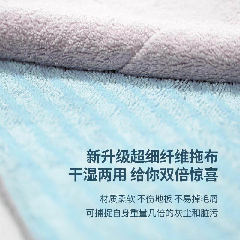 平板拖家用一拖净平木用地板专干拖 干湿两用除尘推夹毛/巾吸水把