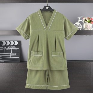 高档斤中心加大码 汗蒸服女高端苎麻0裕服20洗浴服士桑拿2021新款