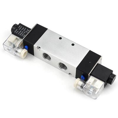 双线圈两位五通电磁阀4V420-06DC12VDC24VAC110VAC220V