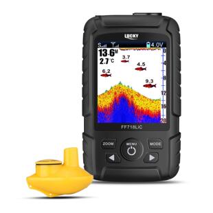 LUCKY无线彩屏声纳鱼群探测器智能探鱼器便携探鱼器