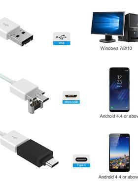 可视掏耳勺4.mmUSB耳道高清内窥镜发光可视防水家用采耳棒