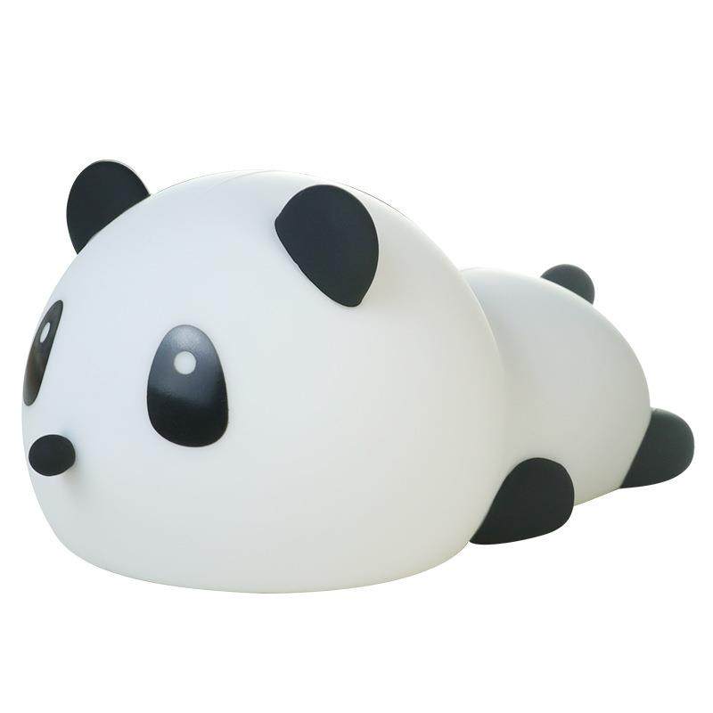 熊猫胖达硅胶拍拍小夜灯卧室睡眠灯婴儿喂奶护眼儿童伴睡充电床头,家装灯饰光源,投影灯,淘宝优惠券,粉丝福利购,淘宝优惠卷