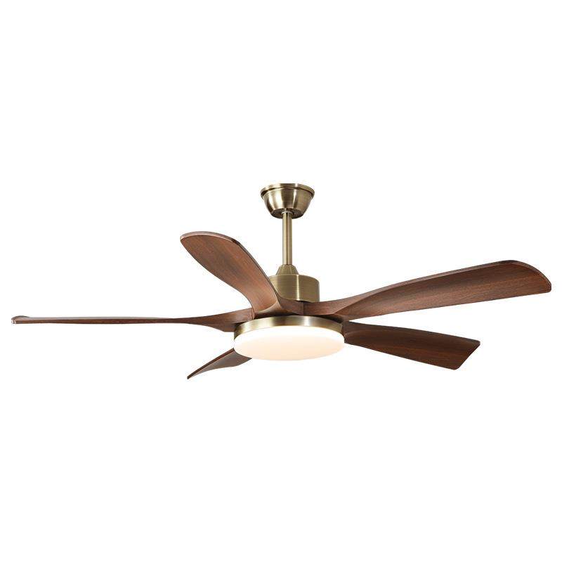 中古风扇灯2025新款胡桃色电扇一体灯变频大风力餐厅吊扇餐桌吊灯,家装灯饰光源,风扇灯,淘宝优惠券,粉丝福利购,淘宝优惠卷