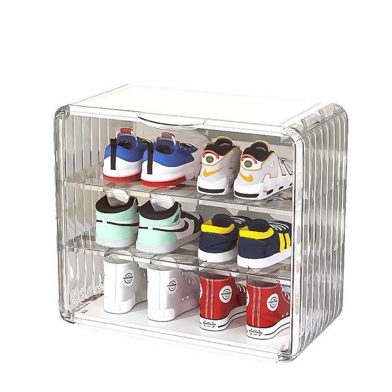 儿童鞋盒中小童宝宝鞋子收纳盒家用透明亚克力展示多层大容量箱子,收纳整理,首饰盒,淘宝优惠券,粉丝福利购,淘宝优惠卷