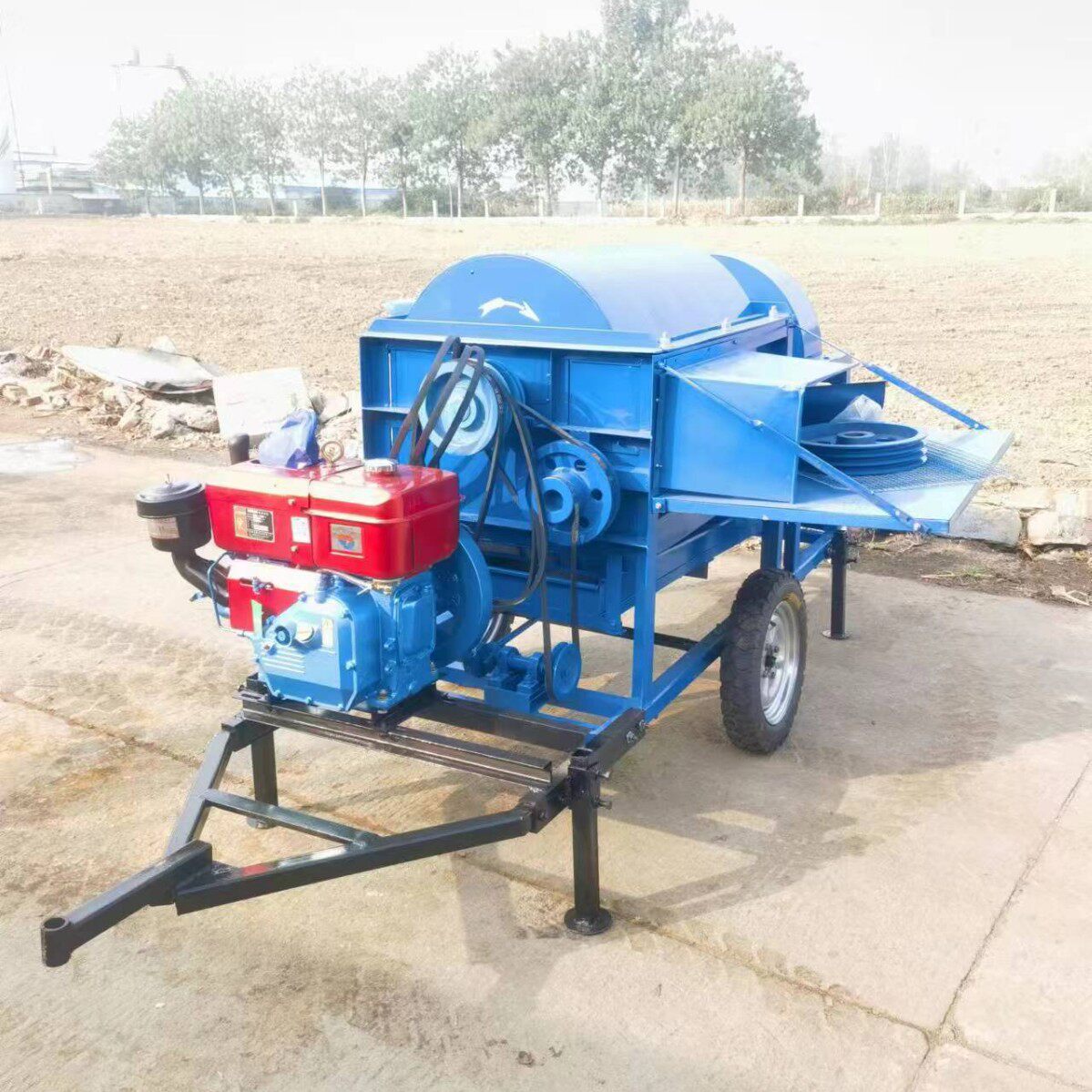 出口巴拉圭大豆脱粒机厂家供应黄豆脱粒机柴电两用绿豆红豆脱粒机