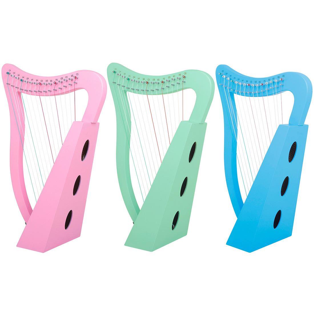 15弦里拉琴莱雅琴乐器初学乐器实木小竖琴 琴便携小众乐器