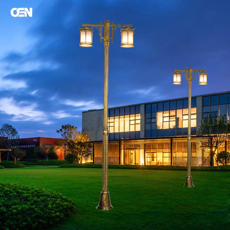 新中式凉亭六角庭院路灯灯防水灯户外灯景观公园别墅小区LED灯