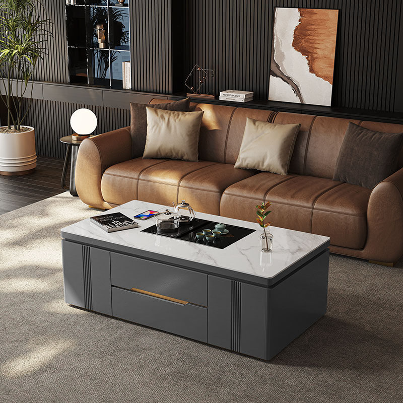 全自动升降茶几客厅家用现代简约小户型智能泡茶一体岩板功夫茶台,住宅家具,茶几,淘宝优惠券,粉丝福利购,淘宝优惠卷