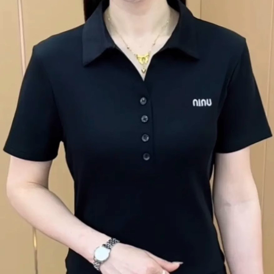 妈妈装中老年polo衫体恤