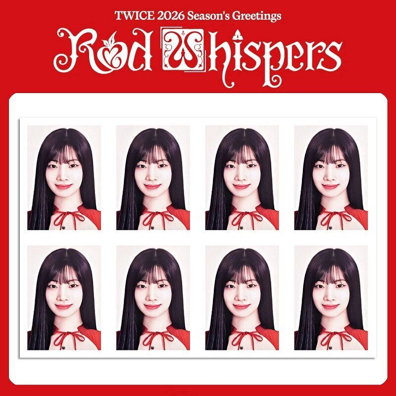 速发TWE 2026台历自制ID照片一寸照片 RED WHISPERS照片