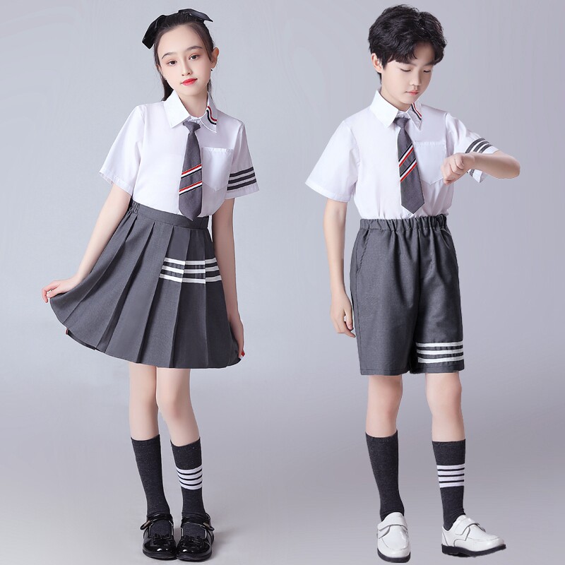 速发六一儿童表班服装小学生爱你舞蹈服毕业演服学院风合唱服比赛