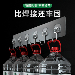 速发粘力孔无痕挂钩浴室厨房吸盘承重免钩强打粘胶宿舍门后连排壁