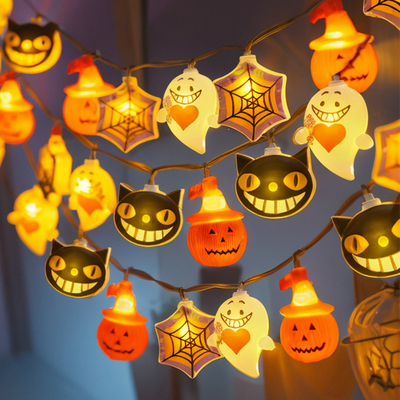 速发圣灵装瓜品幽节猫小南饰灯串学校商场鬼屋场景布置派对拍照道