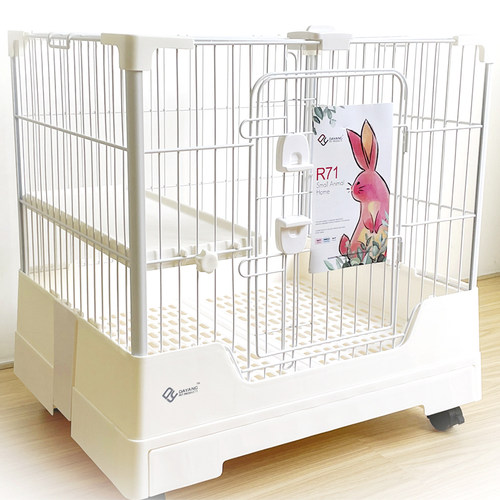 速发兔笼新款R7子R81豪华防喷尿兔子笼1小号双层家用兔笼
