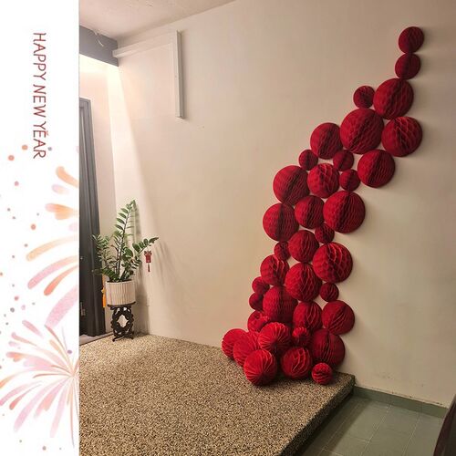速发2025元旦春年新节布饰品氛围场景装置过蛇年灯笼挂件挂饰客厅