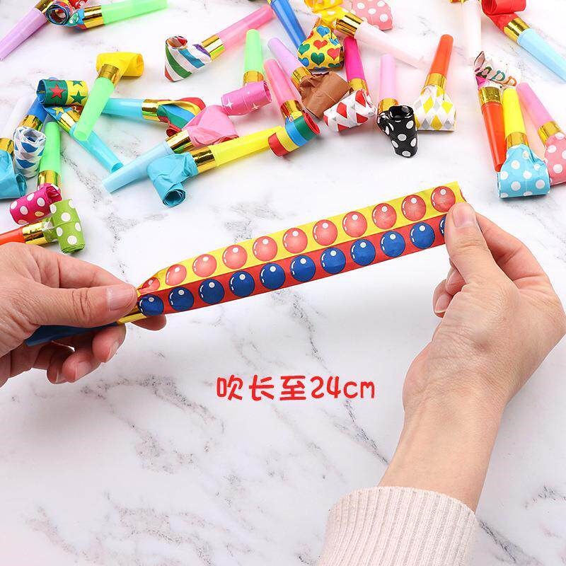 速发儿童小朋友吹吹卷吹龙口哨吹气玩具哨子幼儿园口肌训练器吹气