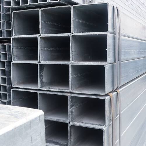 现货速发热浸镀锌方管钢材加工空心方型扁通矩形钢材镀锌管方通4x