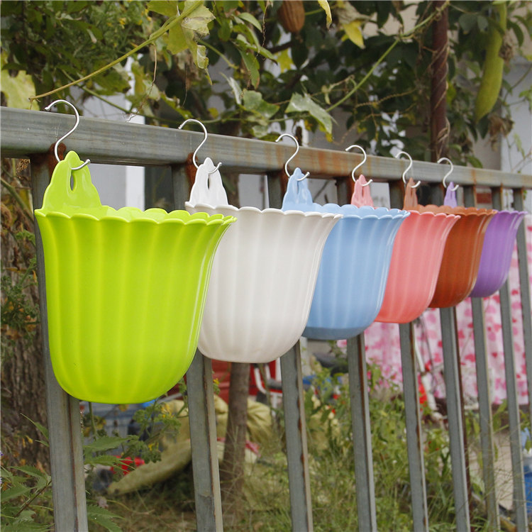 速发垂篮塑料吊吊花盆小兰盆悬挂壁挂式吊篮绿萝吊篮盆栽吊吊篮多