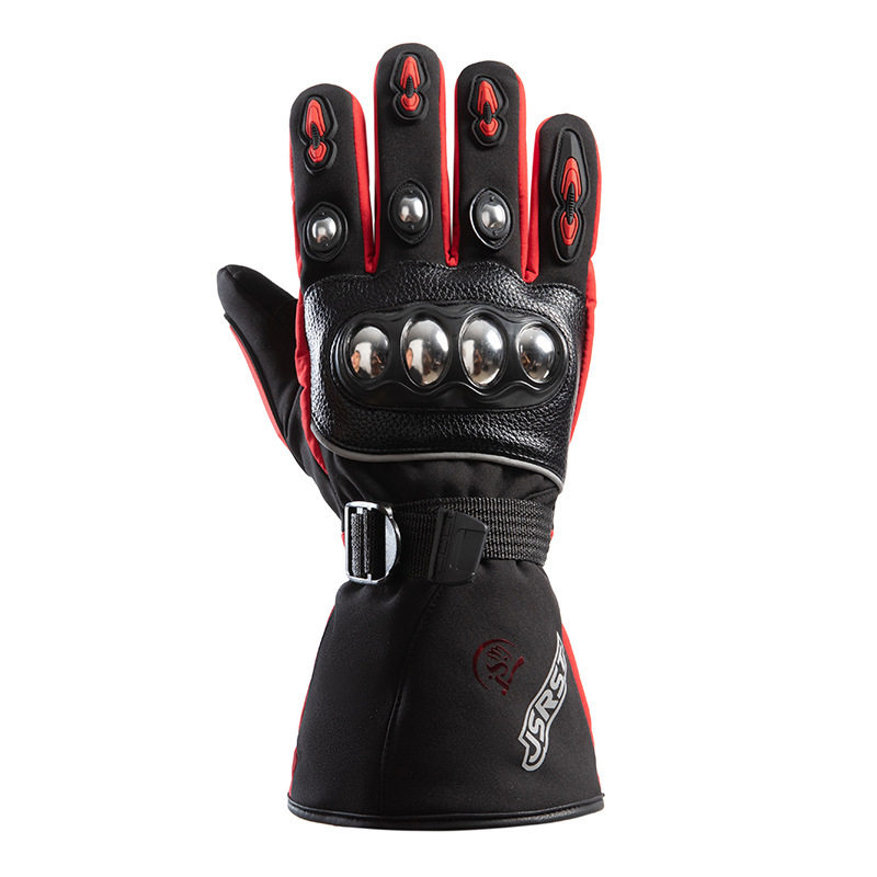 MOTORCYCLE RIDING GLOVES MENS AUTUMN AND WINTER MOTORCYCLE RIDER DROP RESISTANT WATERPROOF AND WINDPROOF OUTDOOR LONG FLEECE WARM