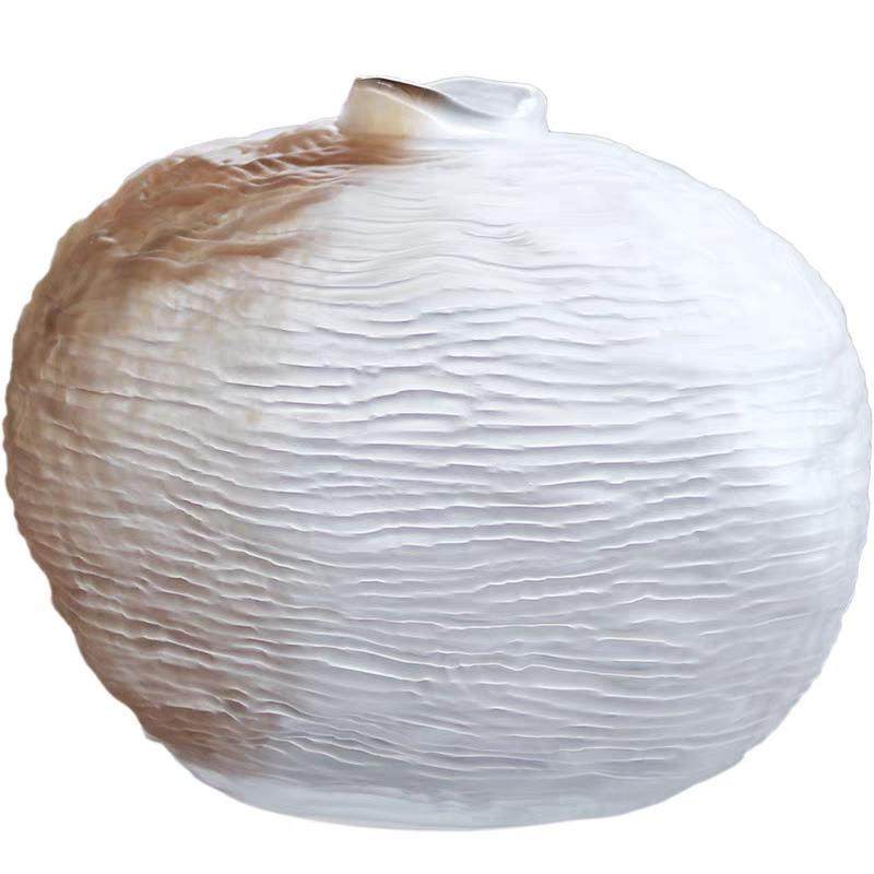 简约创意玻璃花瓶琉璃纹理设计家居客厅电器柜茶几插花装饰摆件,家居饰品,花瓶,淘宝优惠券,粉丝福利购,淘宝优惠卷