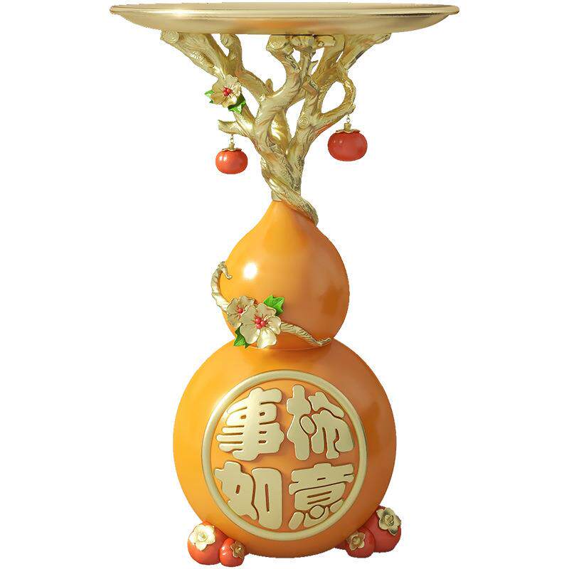 葫芦柿柿如意树脂工艺品桌面摆件客厅电视柜入户茶几玄关装饰品