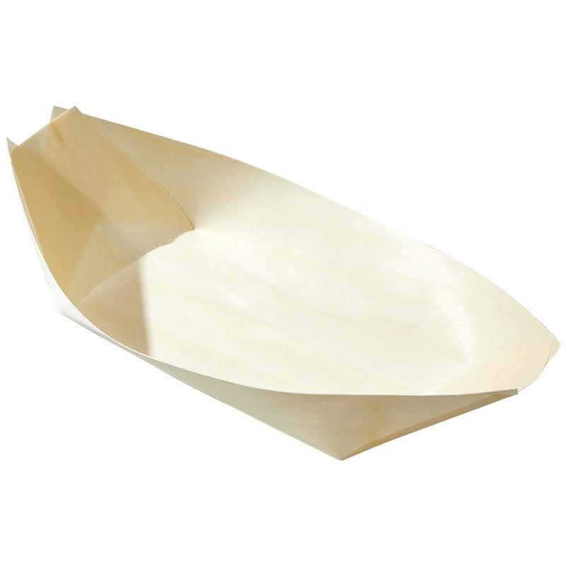 一次QXQ性木皮船点日心包盒木木船舟杨木料餐厅寿司船餐具厂打家