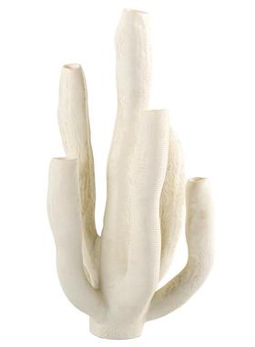 现代艺术肌理珊瑚抽象摆件简约样板房酒店客厅餐桌茶几仙人掌摆设