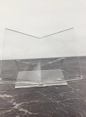 现代简约亚克力书架创意杂志架摆件样板房售楼处书房软装饰品