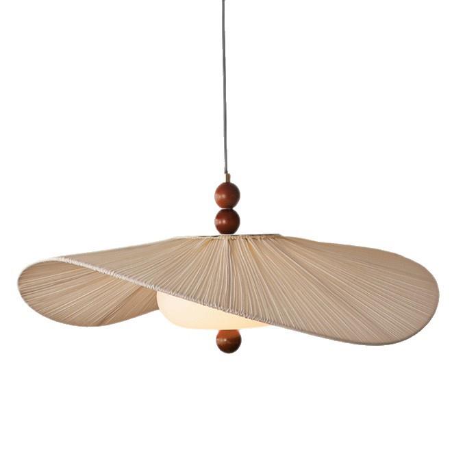 中古复风法式古设灯计感草灯饭厅温馨浪126漫氛围帽感餐厅灯布艺