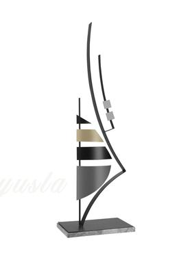 简约轻酒店大堂玄关柜售楼处展厅板间摆客厅电视柜软样XJF装饰品