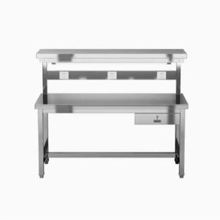 重型工作台不锈钢超洁净车间钳工台台钻承重操作桌防静电维修桌厂