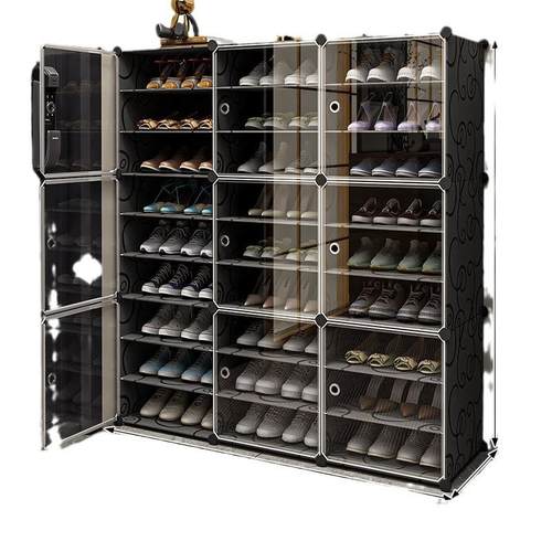 鞋架收纳家用门口多层置物架新款透明防尘大容量爆款