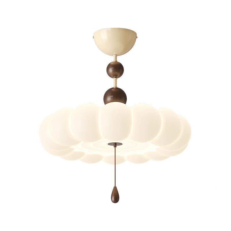 中古奶古油风吸顶灯主卧书房吊灯复卧室法灯具创意式全谱护光眼灯