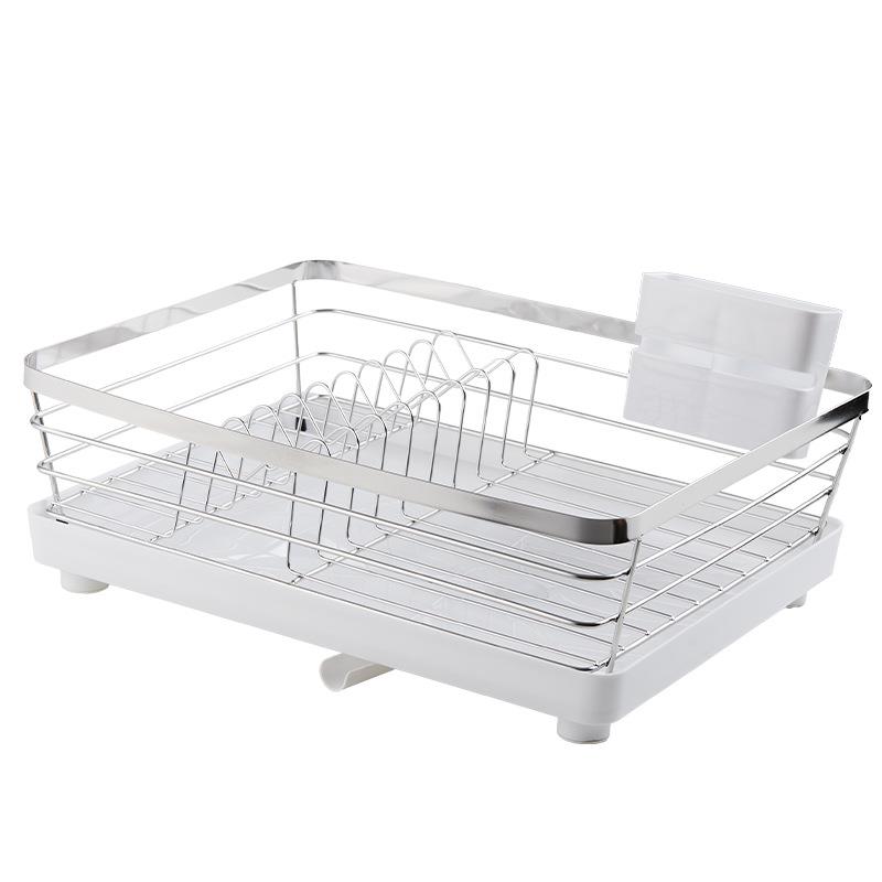 碗盘沥水架碗架台面钢304不锈房沥水篮物架放碗厨筷碗碟5621收置